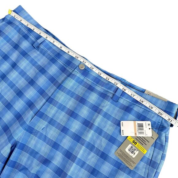 PGA Tour Men's Moisture Wicking Stretch Plaid Golf Shorts Size 42 $68 - Picture 4 of 7